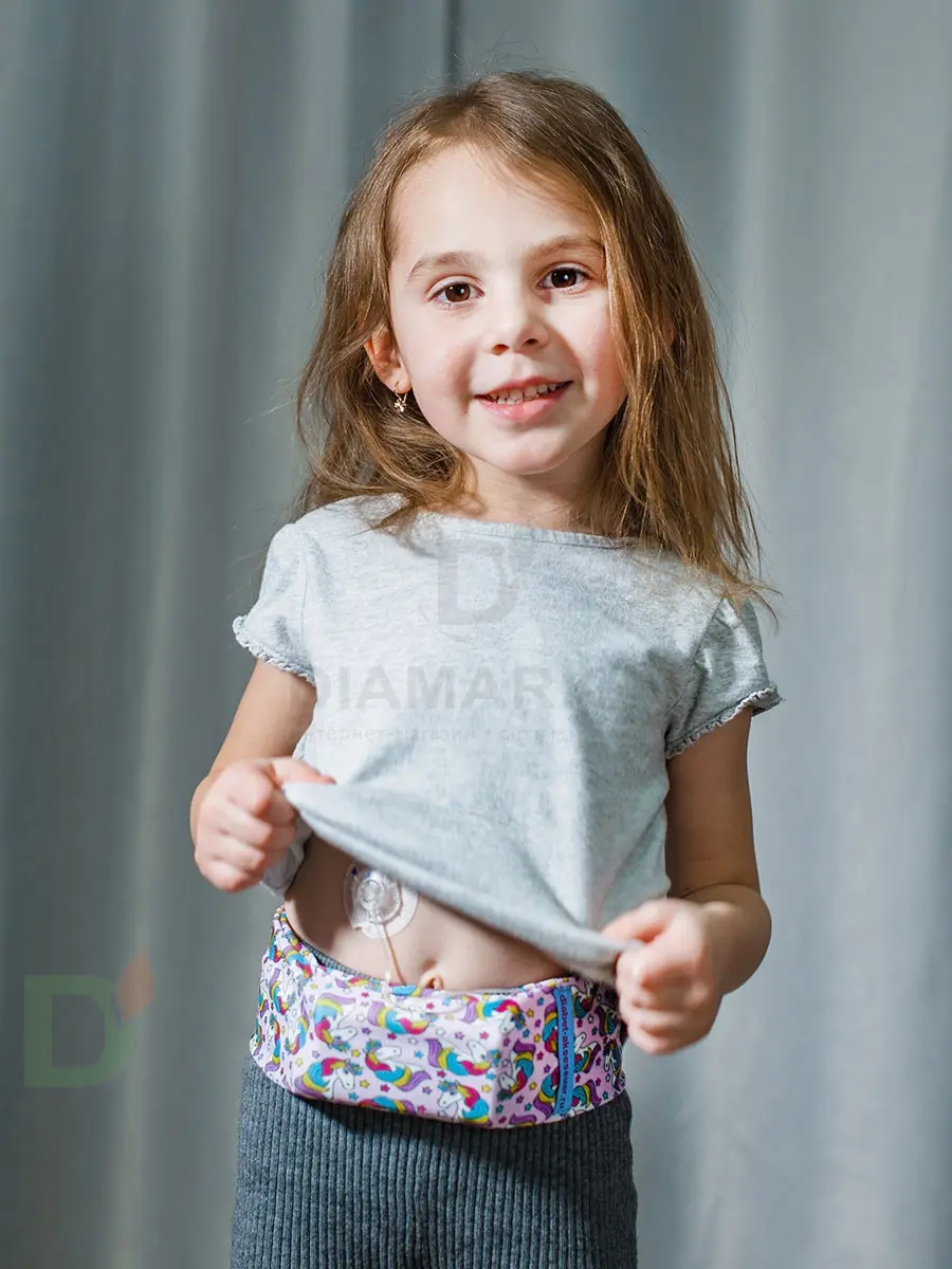 Пояс для ношения помпы на талии INSULA KIDS Единорожка