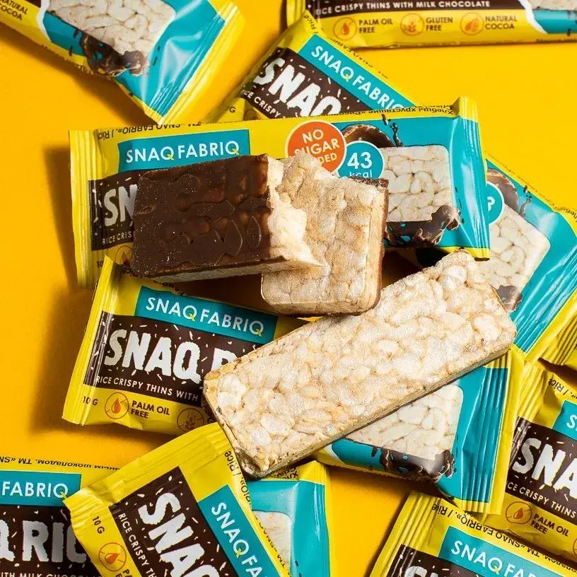 Батончик Snaq Fabriq рисовый глазированный молочным шоколадом, 10гр в Екатеринбурге