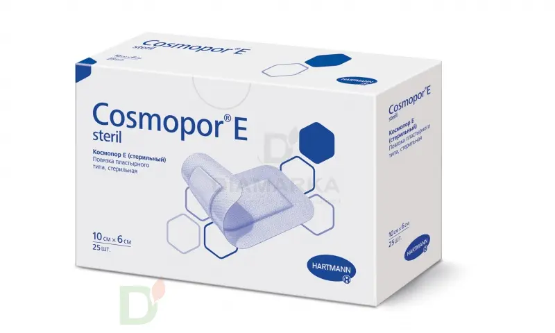 Пластырь COSMOPOR E на нетканой основе 10х 6см №1