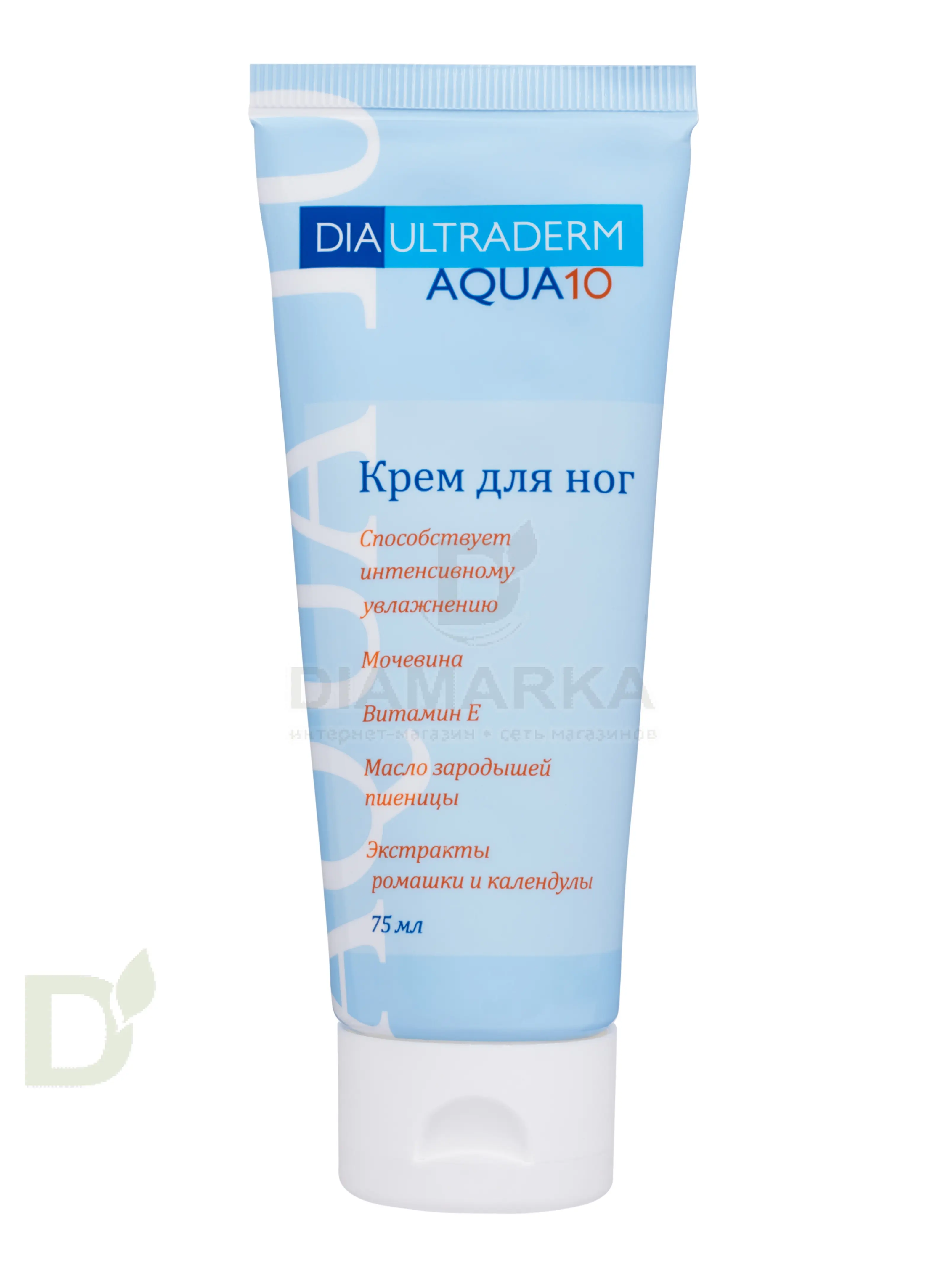 Крем для обработки очень сухой кожи стоп Диаультрадерм®АКВА 10, 75 ml