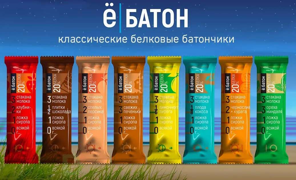 Батончик протеиновый Ё/батон Кокос в шоколадной глазури 50гр в Екатеринбурге