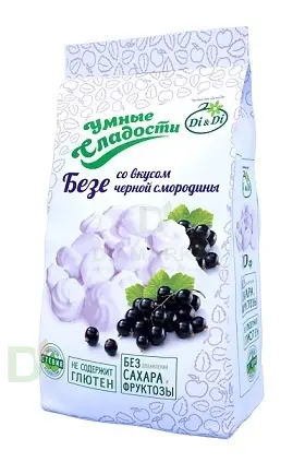 Безе без сахара Умные сладости Чёрная смородина 70гр. в Екатеринбурге