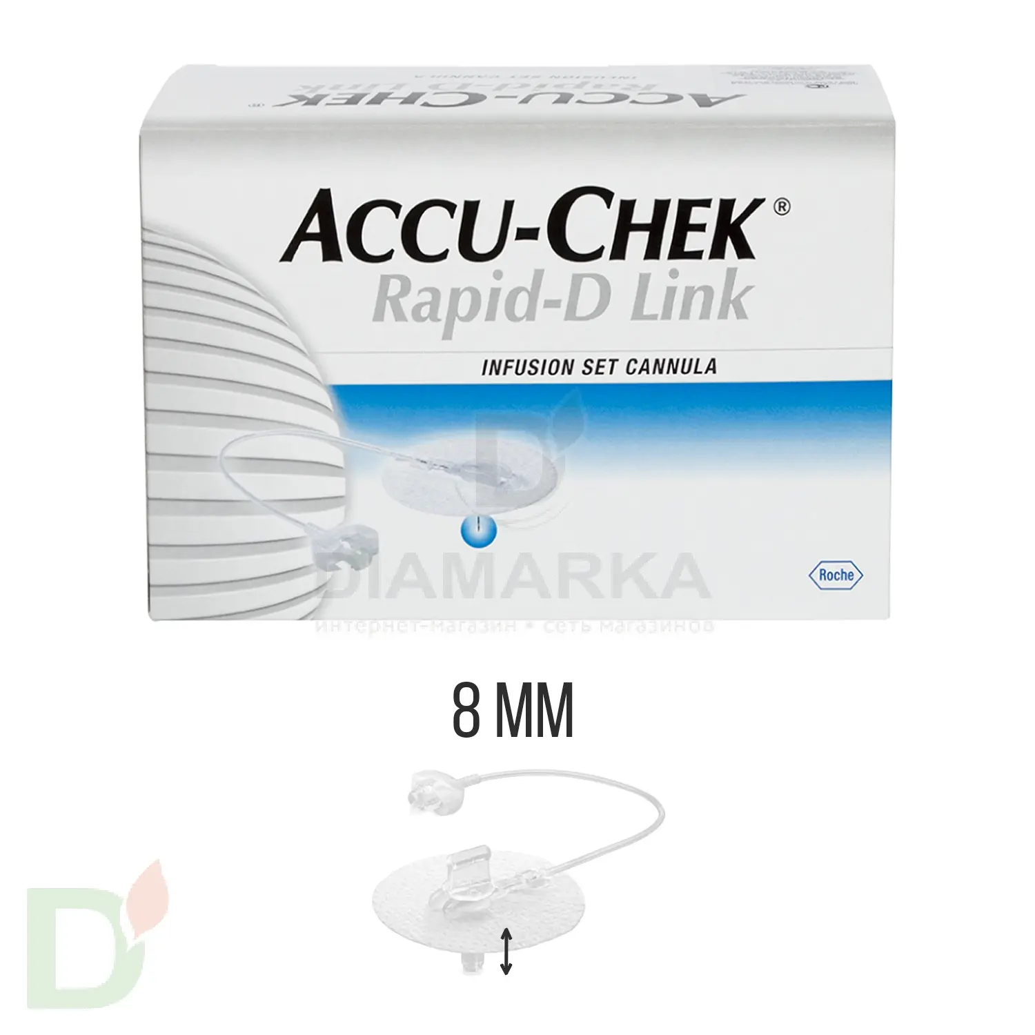 Акку-Чек Репид-Д Линк, игла 8 мм, 1 шт. в Екатеринбурге