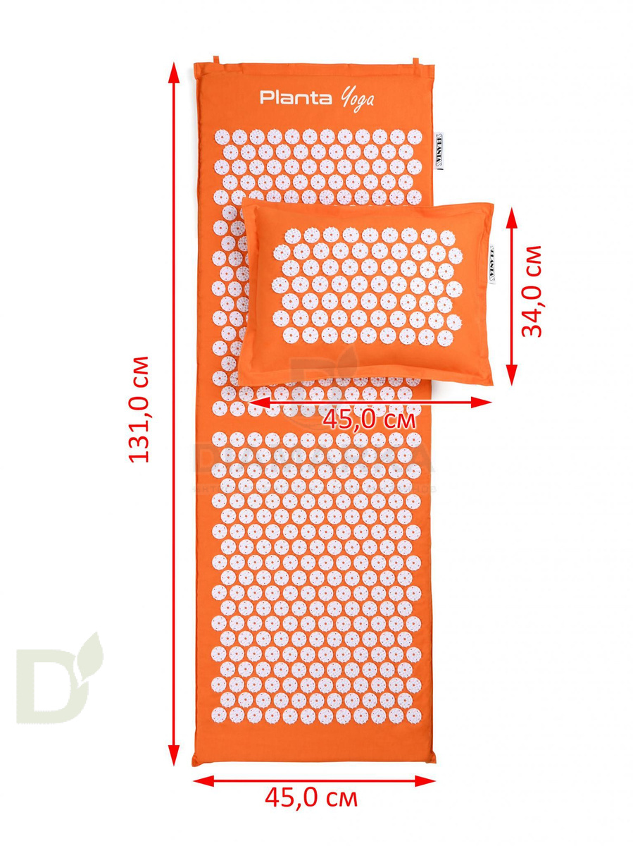 Набор массажный акупунктурный YOGA MAXI 131*45см (коврик, подушка, сумка)