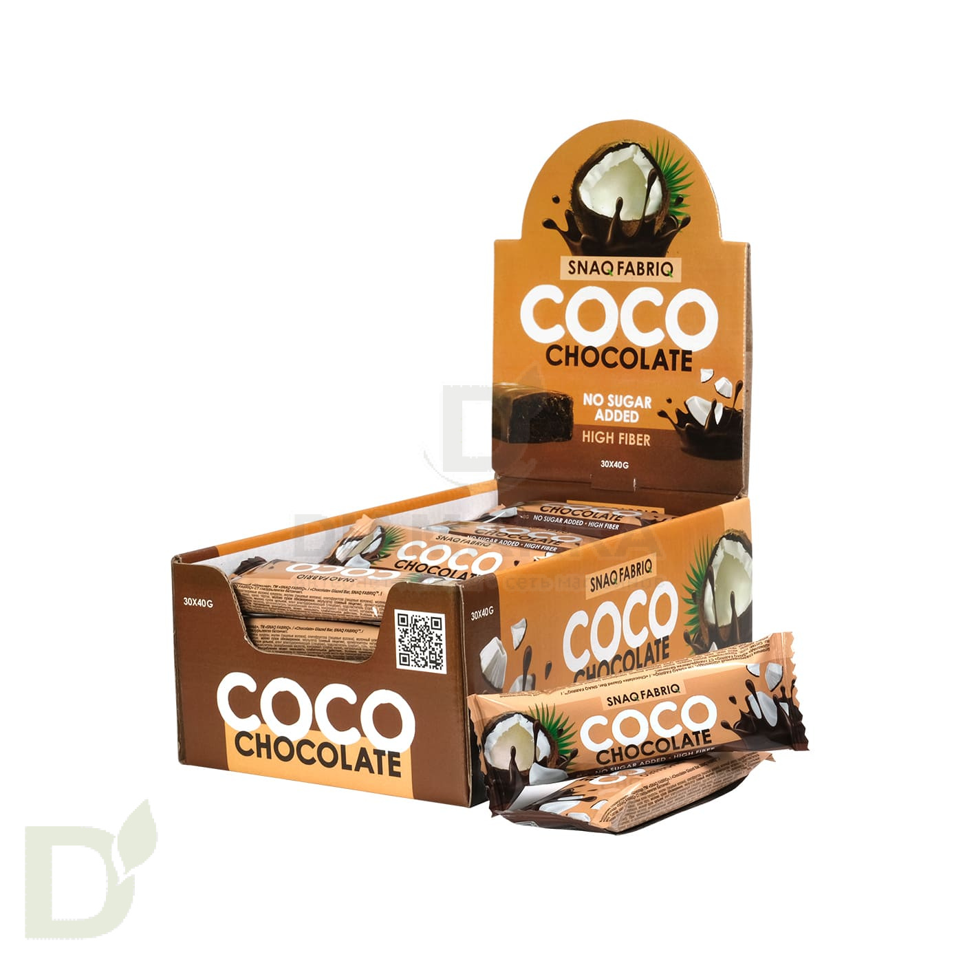 Батончик глазированный Snaq Fabriq Шоколад 40гр