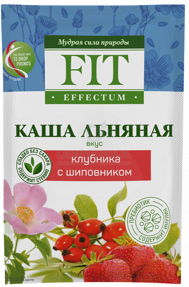 Каша льняная "Клубника с шиповником", 25 г