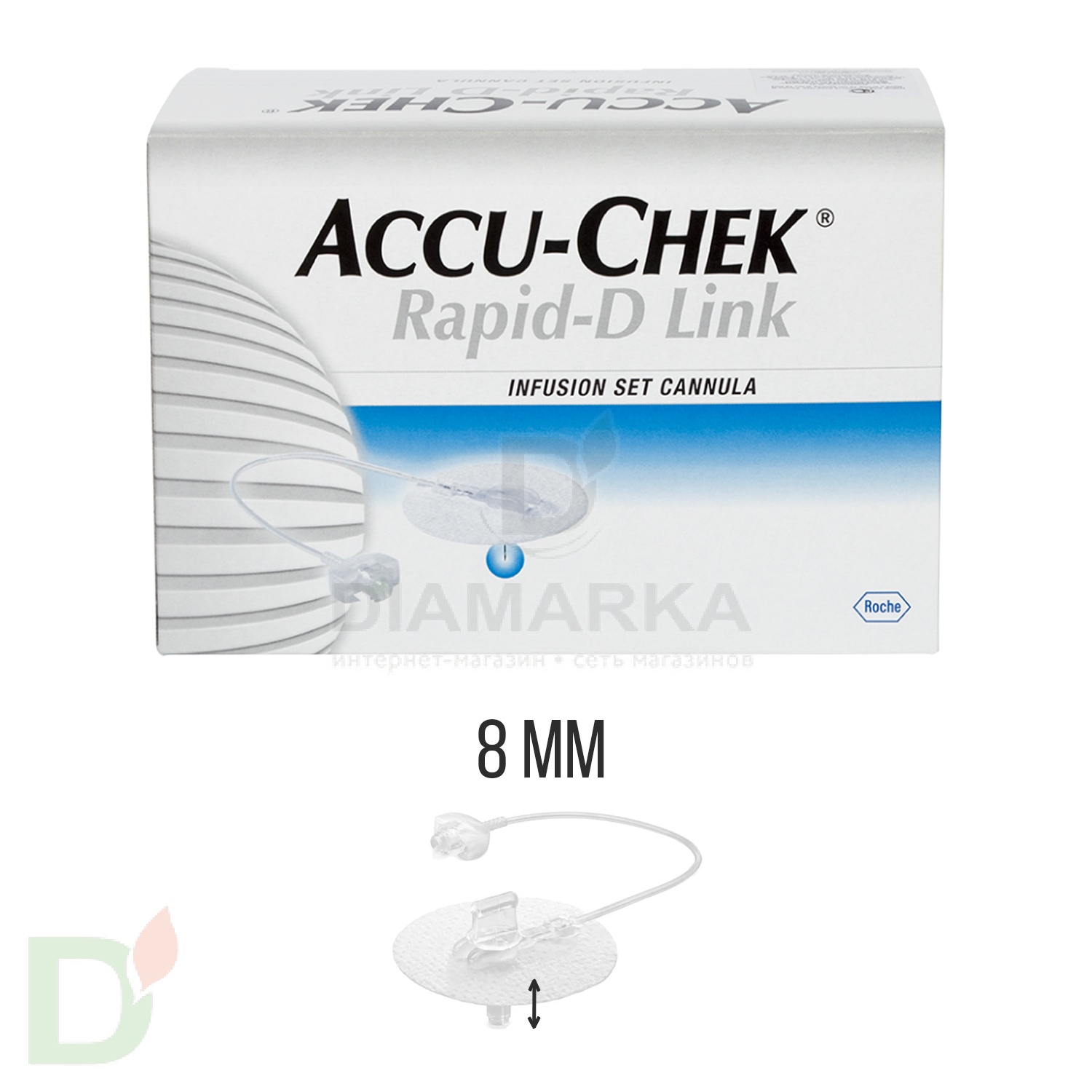 Акку-Чек Репид-Д Линк, игла 8 мм, 1 шт. в Екатеринбурге