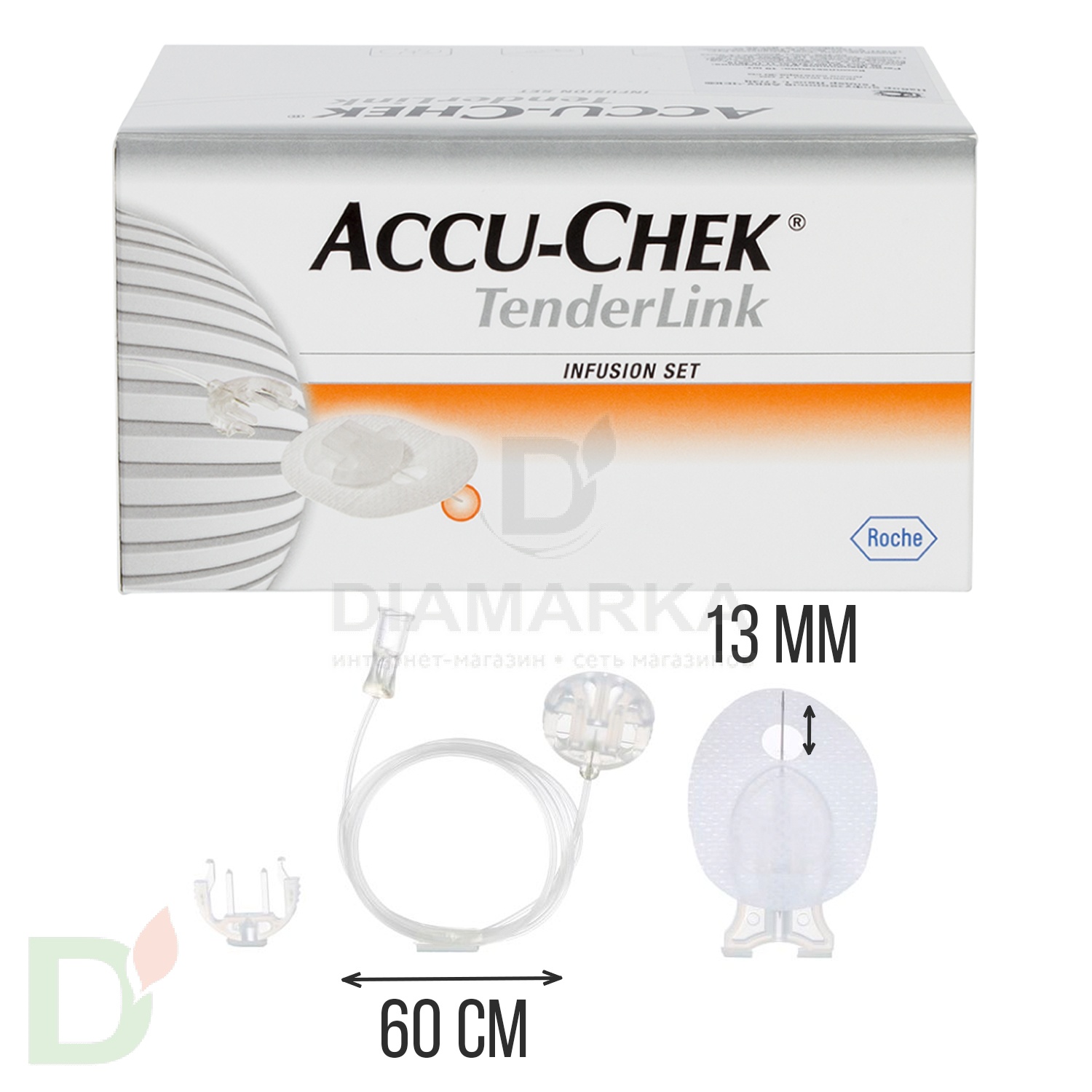 Акку-Чек ТендерЛинк 13/60, инфузионный набор, 1 шт. в Екатеринбурге