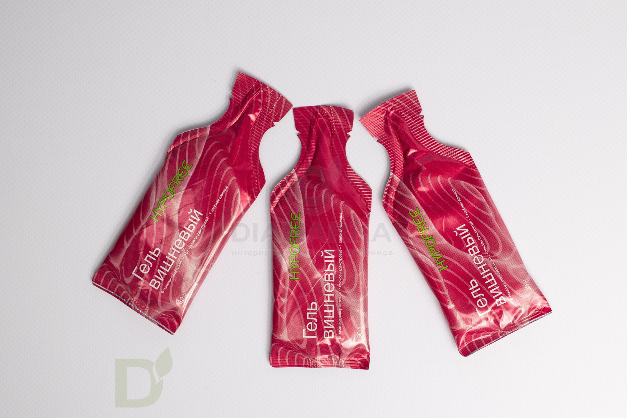 Гель HYPOFREE 1ХЕ Вишня, мягкая упаковка, (10 саше по 30мл)