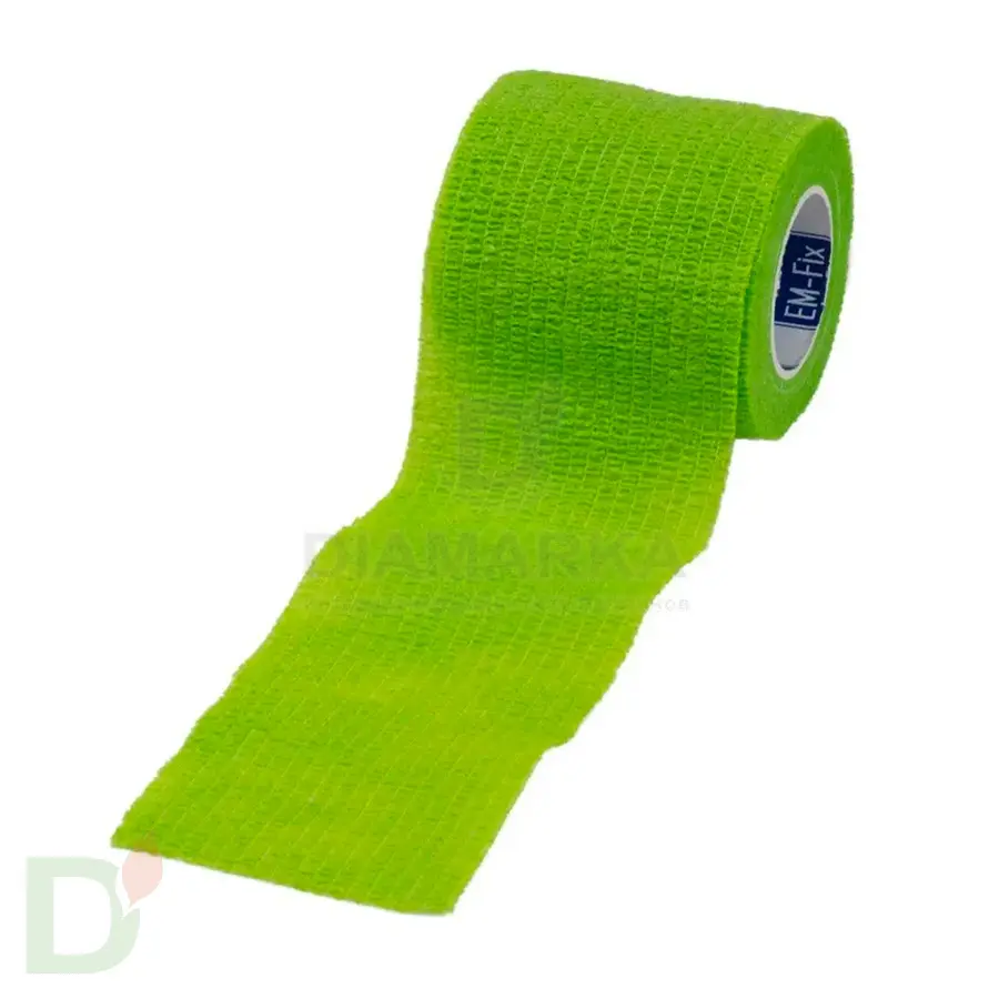 Бинт эластичный когезивный EM-fix krep Лайм, 5 см х 4,5 м в Екатеринбурге