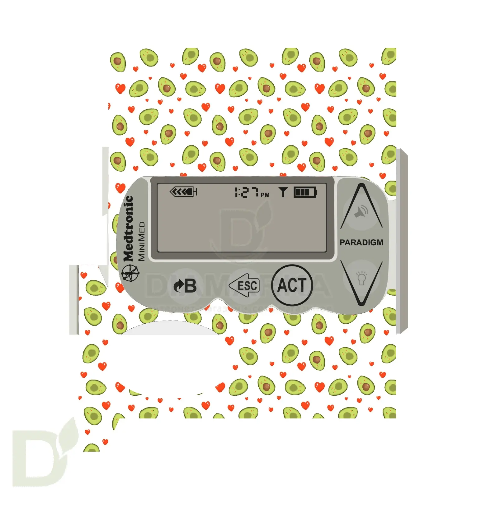 Наклейка на помпу Medtronic моделей 715, 722, 754