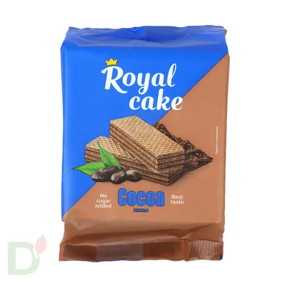 Вафли Royal cake со вкусом «КАКАО» без сахара, 120 г в Екатеринбурге