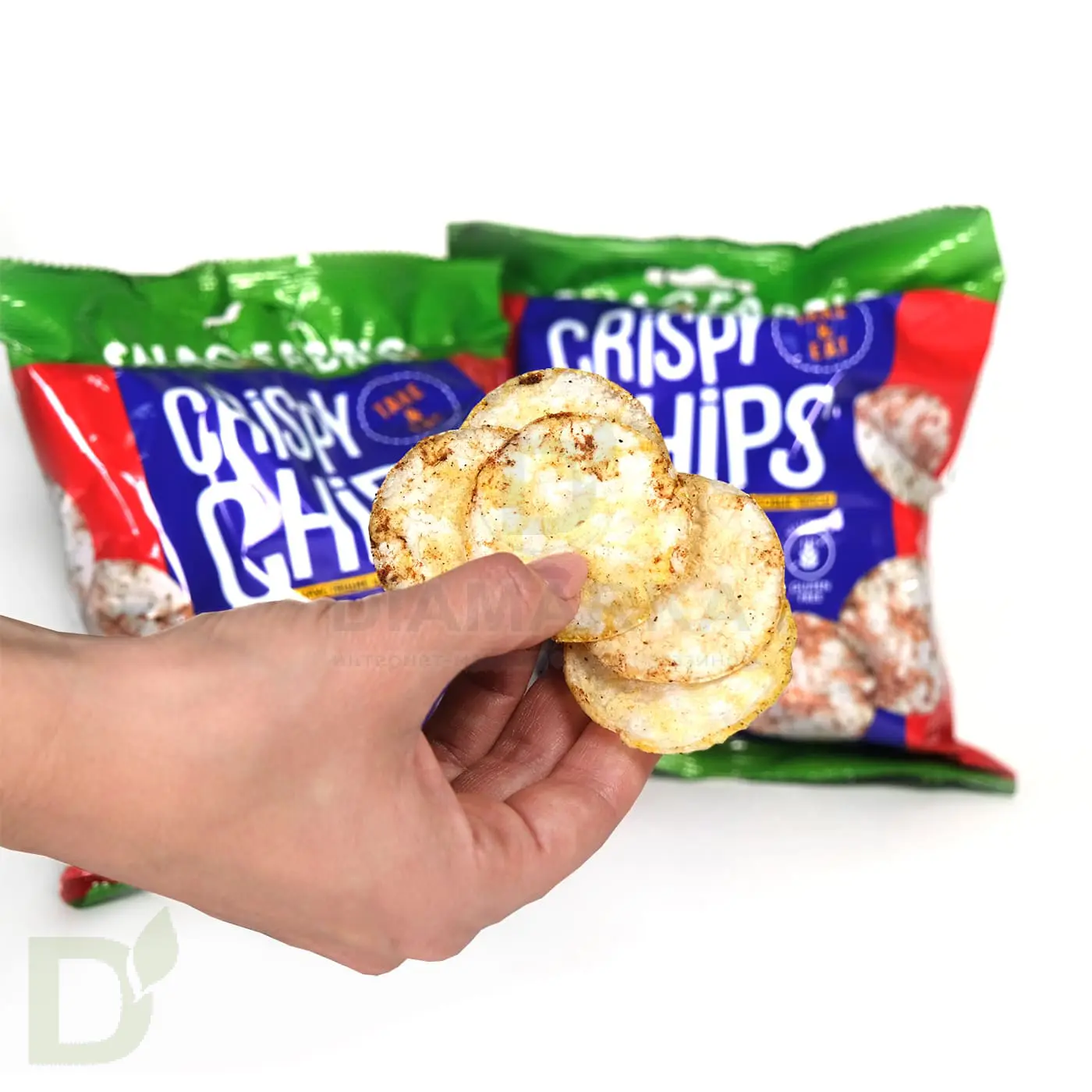 Чипсы цельнозерновые Snaq Fabriq Сметана и зеленый лук, 50 гр