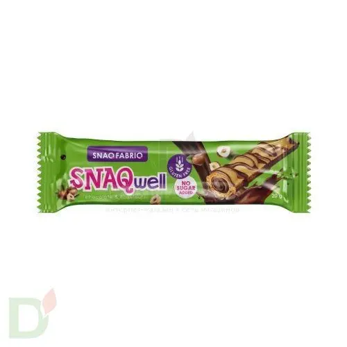 Батончик Snaq Fabriq вафельный с шоколадно-ореховой пастой БЕЗ САХАРА 20гр. в Екатеринбурге