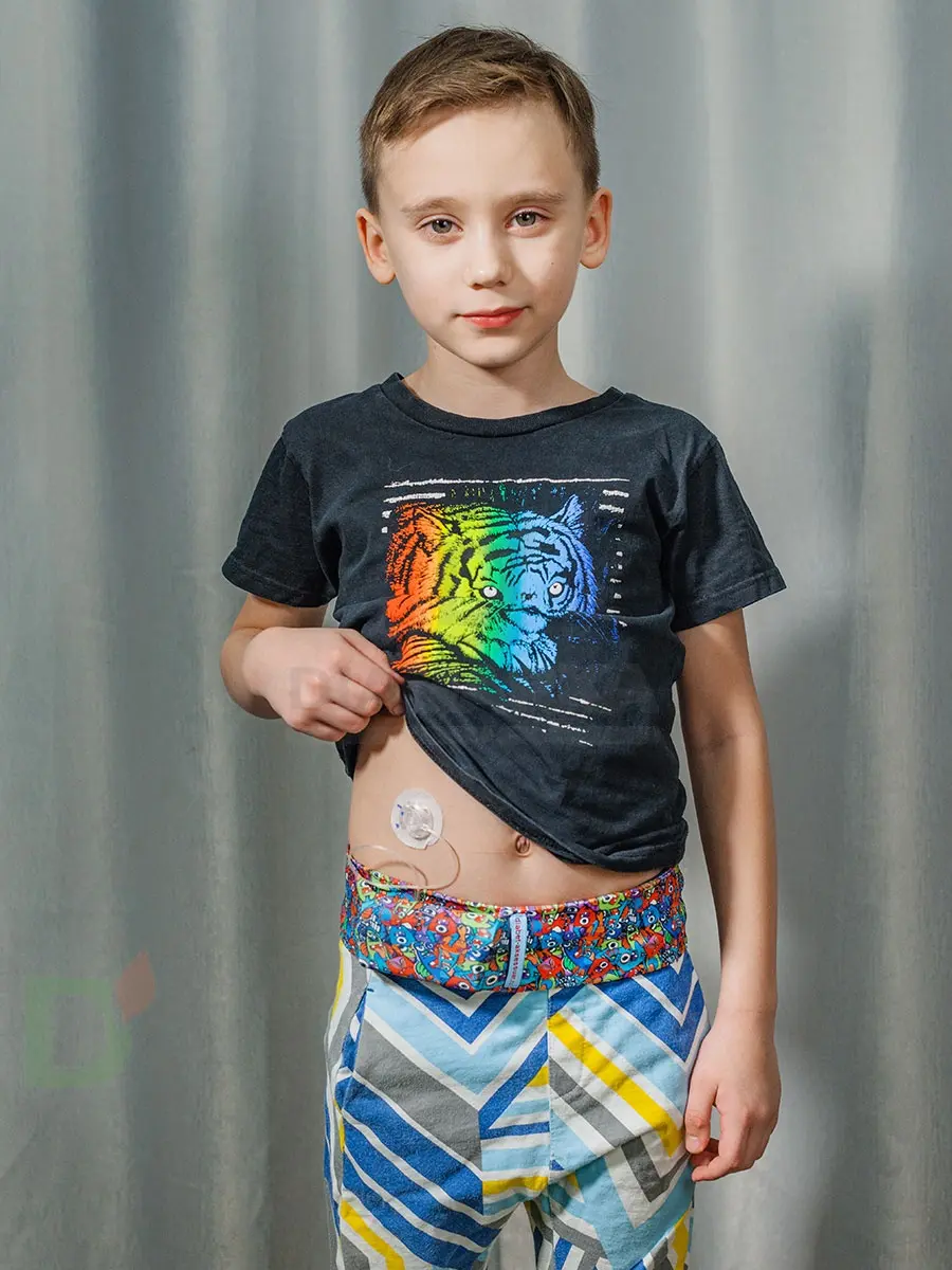 Пояс для ношения помпы на талии INSULA KIDS Монстрики, синий