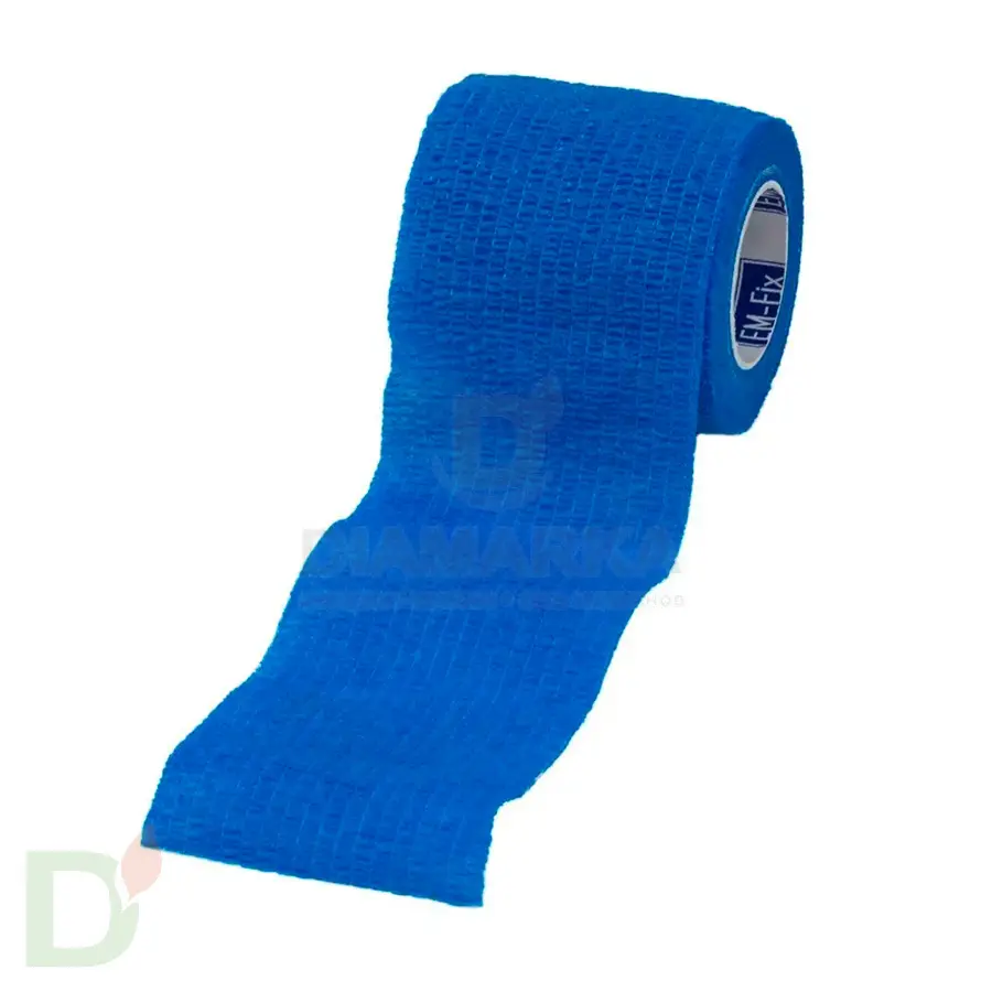 Бинт эластичный когезивный EM-fix krep Синий, 5 см х 4,5 м в Екатеринбурге