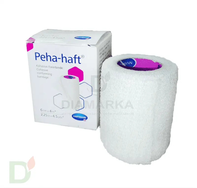 Бинт самофиксирующийся Пеха-хафт (Peha-haft), 6см х 4 м, Белый в Екатеринбурге