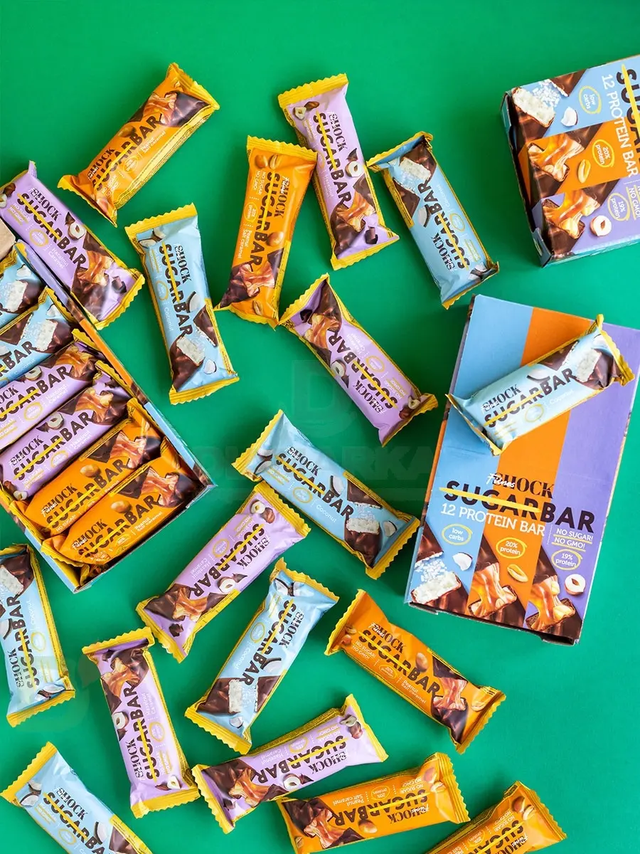 Батончик протеиновый FitnesShock Соленая карамель-Арахис 50гр. в Екатеринбурге